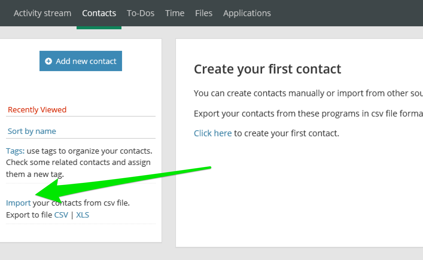 Manage your contacts 2